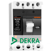 Проведение испытаний автоматических выключателей ВА5735 в испытательном центре концерна DEKRA.