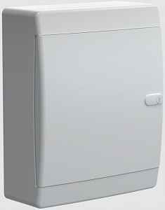Корпус пластиковый ЩРН-П-18 мод. непрозр. бел. дверь IP41 UNION Compact IEK