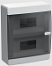 Корпус пластиковый ЩРН-П-18 мод. прозр. черн. дверь IP41 UNION Compact IEK
