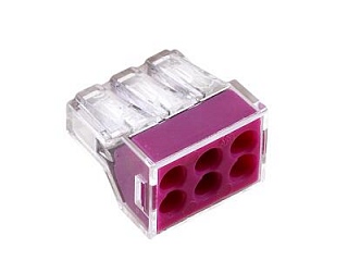 2273 КБМ-773-306 (2.5мм²) Строительно-монтажная клемма  6 отв. (5 шт./уп.)