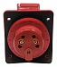 Розетка 415 стац. СУ 3Р+PE+N  16А  380В   IP44