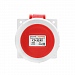 Розетка 3252 стац.  СУ 3P+PE+N    32А  380В  IP67