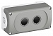 Корпус кнопочного поста MEP-2-0 на 2 элемента пластиковый  IP66