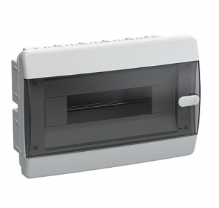 Корпус пластиковый ЩРВ-П-12 мод. прозр. черн. дверь IP41 UNION Compact IEK