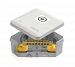 Коробка уравнивания потенциалов (КУП) 100х100х50мм 6 гермовводов с шиной IP55