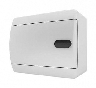 Щит навесной ЩРН-П- 6 мод. непрозр. бел. дверь IP41 Tekfor UNN 40-06-2