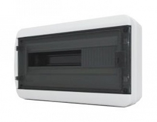 Щит навесной ЩРН-П-18 мод. прозр. черн. дверь IP65 Tekfor BNK 65-18-1