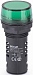 Лампа коммутационная ADDS ?22  мм LED зел. 220В AC/DC ЛK-22 DEKraft