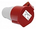 Розетка 214 переносная 3Р+PE       16А  380B  IP44