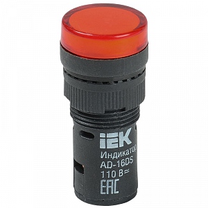 Лампа AD22DS(LED)матрица d22мм красный 110В AC/DC  ИЭК