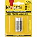 Элемент питания алкалиновый AAA/LR03 NBT-NE-LR03-BP2 (блист.2шт) Navigator