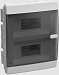 Корпус пластиковый ЩРВ-П-18 мод. прозр. черн. дверь IP41 UNION Compact IEK