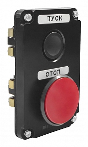 Пост кнопочный ПКЕ122-2 У2 красный гриб IP54