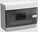 Корпус пластиковый ЩРН-П- 8 мод. прозр. черн. дверь IP41 UNION Compact IEK