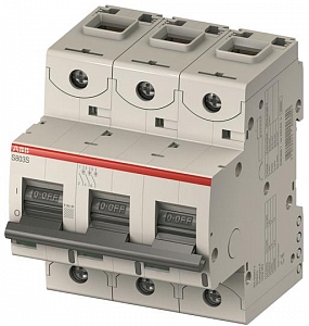 Автоматический выключатель S803C 3п  25А  25кА ABB хар-ка C