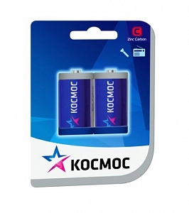 Батарейка R14 2*BL KOSMOS