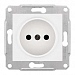 Розетка без заземления без шторок,  с/у, механизм SEDNA белый Schneider Electric