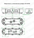 Коробка установочная для полых стен с/у 212х70х45 трехместная металлические зажимы