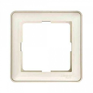 Рамка 1-постовая AQUA W59  слоновая кость Schneider Electric