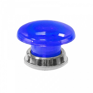 Кнопочный выключатель Толкатель для AELA-22 (синий гриб)