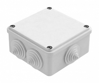 Коробка распределительная 100х100х50 6 вводов IP55