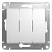 Выключатель GLOSSA С/У 3кл. без инд. 10А 250В IP20 сх.1+1+1 механизм, БЕЛЫЙ Schneider Electric