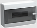 Корпус пластиковый ЩРН-П-12 мод. прозр. черн. дверь IP41 UNION Compact IEK