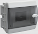 Корпус пластиковый ЩРВ-П- 6 мод. прозр. черн. дверь IP41 UNION Compact IEK