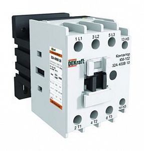 Контактор КМ102-050А-400В-11 1з+1р DEKraft