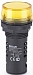 Лампа коммутационная ADDS ?22 мм LED жел. 220В AC/DC ЛK-22 DEKraft