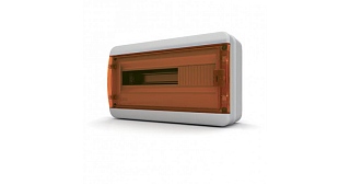 Щит навесной ЩРН-П-18 мод. прозр. оранж. дверь IP65 Tekfor BNO 65-18-1