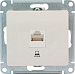 Розетка компьютерная RJ45 категория 5E  с/у, механизм GLOSSA бежевый Schneider Electric
