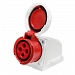 Розетка 1142 стац.  ОУ 3P+PE         16А  380В  IP67