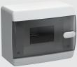 Корпус пластиковый ЩРН-П- 6 мод. прозр. черн. дверь IP41 UNION Compact IEK