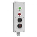 Пост управления ПКУ 15-21.141-54У2  (КЕ 081/2 красн., КЕ 081/2 черн., СКЛ 11А-Л-2-220,зел.,СКЛ 11А-К-2-220,красн.)