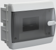 Корпус пластиковый ЩРВ-П- 6 мод. прозр. черн. дверь IP41 UNION Compact IEK
