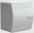 Корпус пластиковый ЩРН-П- 4 мод. непрозр. бел. дверь IP41 UNION Compact IEK