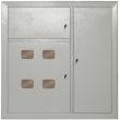 Корпус металлический ЩЭ 3х дверная 4х квартирная (960х1000х150) (ШхВхГ) S=1.0мм; RAL7035