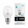 Лампа Gauss LED Elementary Шар 10W E27 730lm 4100K