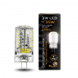 Лампа Gauss LED G4 AC150-265V 3W 230lm 2700K силикон