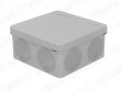 Коробка расп. 2х хкомп-я о/п безгалогенная (HF) атмосферостойкая 100х100х50мм, IP66, Серый