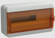Корпус пластиковый КМПн-18 IP65 оранжевая прозрачная дверь TEKFOR IEK