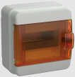Корпус пластиковый КМПн- 6 IP65 оранжевая прозрачная дверь TEKFOR IEK