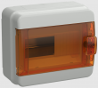 Корпус пластиковый КМПн- 8 IP65 оранжевая прозрачная дверь TEKFOR IEK