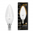 Лампа Gauss LED Свеча E14 6.5W 520lm 3000К