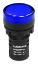 Арматура светосигнальная AD22DS(LED) 230В AC/DC d22  синяя        Texenergo